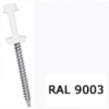 Саморіз для кріплення листового металу RAL 9003 (сигнальний білий) 4,8*19 мм