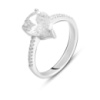 Серебряное кольцо CatalogSilver с фианитами, вес изделия 2,95 гр (2138600) 17 размер