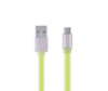 Кабель microUSB Colorful 1м  green Remax 311804