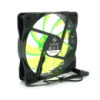 Кулер корпусной 12025 DC sleeve fan 4pin - 120*120*25мм, 12V, 1100об/мин, 15LED, Green