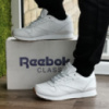 Мужские Термо Кроссовки Reebok Classic Белые Зимние Рибок Кожаные (размеры: 41,44,45)