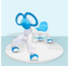 Ходунки – беговел четырёхколёсный с ушками-ручками BABY WALKER Smile каталка для малышей синий