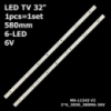 LED підсвітка LIBERTON TV 32« 580mm 6V RF-BU320005SE30-0601 RF BU320005SE30 0601 LIBERTON 32ASSHDT 32AS5HDT