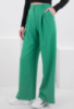 Жіночі зелені штани-палаццо