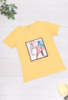 Жіноча жовта футболка з малюнком