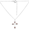 Серебряное колье CatalogSilver с натуральным гранатом 1.157ct, вес изделия 3,84 гр (2167600) 450500 размер