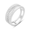 Серебряное кольцо CatalogSilver с фианитами, вес изделия 3,84 гр (2185703) 18.5 размер