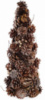 Декоративная елка «Шишки золотистые» 38см с натуральными шишками