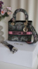 CHRISTIAN DIOR Medium D-Lite Embroidery Multicolor