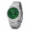 Чоловічий годинник Casio MTP-B145D-3A з зеленим циферблатом та сталевим браслетом
