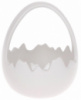 Декоративная конфетница «Яйцо» 14х13.5х17см (кашпо), белая