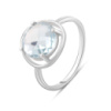 Серебряное кольцо CatalogSilver с натуральным топазом 3.713ct, вес изделия 2,65 гр (2089513) 18 размер