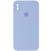 Чохол Silicone Case Square Full Camera Protective (AA) Для Apple iPhone XS Max (Блакитний / Mist blue ) - купити в SmartEra.ua