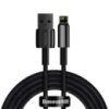 Кабель Baseus Tungsten Gold Fast Charging Data Cable USB to iP 2.4A 2m Black (CALWJ-A01)