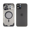 Корпус для Apple iPhone 12 Pro Max Graphite (тёмно-серый) с задним стеклом, рамкой и стеклом камеры