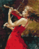 Картина за номерами «Дівчина зі скрипкою» 40х50см
