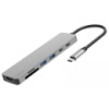 USB HUB Proove Iron Link 7 in 1 (2*Type-C + 2*USB3.0 + HDMI + SD/TF) Silver (HBIL00222004) (Код товару:41974)