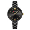 Жіночий годинник Curren 9017 Black-Black з металевим браслетом та мінеральним склом