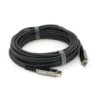 Кабель VEGGIEG V-H707 HDMI-HDMI 4K/60Hz 3840*2160.3D,HDR, ARC, Optical Fiber Cable, 10.0m, 19+1Wire, 18gbps, Black-Metal, Box