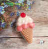 Сувенирное мыло Мороженое рожок с ягодкой