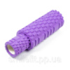 Масажний ролик EasyFit Grid Roller Double 33 см Фіолетовий