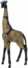 Декоративная фигура «Жираф» 22х10.5х51см полистоун, черный с золотом