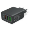 Cетевое зарядное устройство XoKo 3 USB 5.1A QC-300-305-Black черный