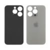 Заднее стекло корпуса для Apple iPhone 15 Pro Natural Titanium (серебристое)