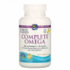 Омега Комплекс с лимоном, Complete Omega, Lemon, Nordic Naturals, 1000 мг, 120 Гелевых Капсул