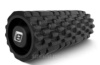 Масажний ролик EasyFit Grid Roller 33 см v.1.1 міцний масажер (чорний)