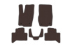 Резиновые Коврики Carsuit (Коричневые) для Toyota Land Cruiser Prado 250 2023- гг