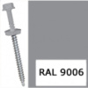 Саморіз для кріплення листового металу RAL 9006 (алюмінієво-білий) 4,8*35 мм