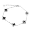 Серебряный браслет CatalogSilver с фианитами, вес изделия 4,74 гр (2130536) 1720 размер