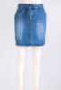 Жіноча джинсова синя спідниця з поясом