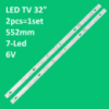 LED підсвітка TV 32« inch 7led 6V 552mm TOT_32D2700_2X7_3030C_7S1P, LVW320CZOT 2шт.