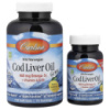 Жир з Печінки Тріски, Смак Лимону, Cod Liver Oil Lemon, Carlson, 150+30 желатинових капсул