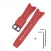 Ремінець для годинника Casio G-Shock GST-W300 Red BK червоний полімерний 21.2 см