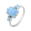 Серебряное кольцо CatalogSilver с опалом 1.808ct, вес изделия 2,11 гр (2097518) 18.5 размер