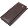 Функціональне жіноче портмоне з монетницею з натуральної шкіри 721526 Коричневе