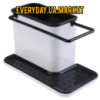 Органайзер на раковину для моющих средств 3in1 Daily Use для щеток, губок, мыла и полотенец Черно-белый