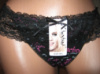 Стринги жіночі XinINishI чорні з мереживом по талії розміри M/L (48-50) і XL/XXL (52-54)