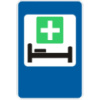 Дорожный знак 6.2 - Больница. Знаки сервиса. ДСТУ 4100:2002-2014.