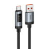 Кабель Hoco U148 USB to Type-C 100W с дисплеем black