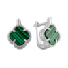Серебряные серьги CatalogSilver с малахитом (2099086)