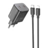 МЗП Hoco N42 Elogiado PD45W (2USB-C) + кабель Type-C to Lightning