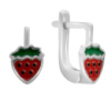 Серебряные серьги CatalogSilver с емаллю (2172857)