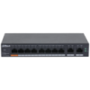 8-портовый управляемый PoE коммутатор DH-CS4010-8ET-60 с 8 портами POE 100Мбит + 2 порта UP-Link 1000Мбит, 60Вт, 130×90×26 мм