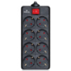 Сетевой фильтр питания REAL-EL REAL-EL RS-8 PROTECT, 3m, black (EL122300022)