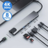 USB-C концентратор хаб Type C OEM 8 в 1 USB HUB to HDMI HDTV PD USB C USB 3.0 SD TF RJ45 LAN USB-C концентратор хаб Type C OEM 8 в 1 USB HUB to HDMI HDTV PD USB C USB 3.0 SD TF RJ45 LAN