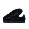 Шкіряні демісезонні кросівки Adidas (чорні)